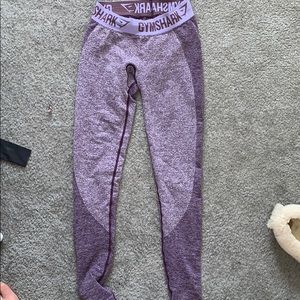 Dark purple Gymshark flex leggings